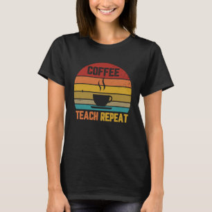 Kaffeetrainer Vintager Wiederholungslehrer T-Shirt