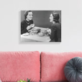 Kaffeetreff Leinwanddruck (Insitu (Wohnzimmer))