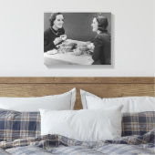 Kaffeetreff Leinwanddruck (Insitu (Schlafzimmer))