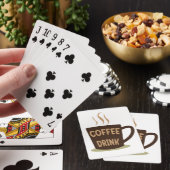 Kaffeetrink-Cup Spielkarten (In Situ)