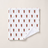 Kaffeetrinken Badhandtuch Set (Waschlappen)