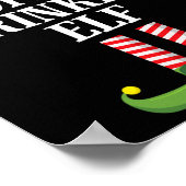 Kaffeetrinken Elf Matching Family Group Christma Poster (Ecke)