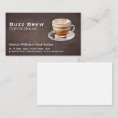 Kaffeetrinken im Pokal Visitenkarte (Vorne/Hinten)