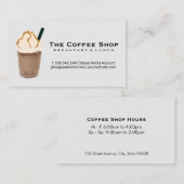 Kaffeetrinken im Pokal Visitenkarte (Vorne/Hinten)