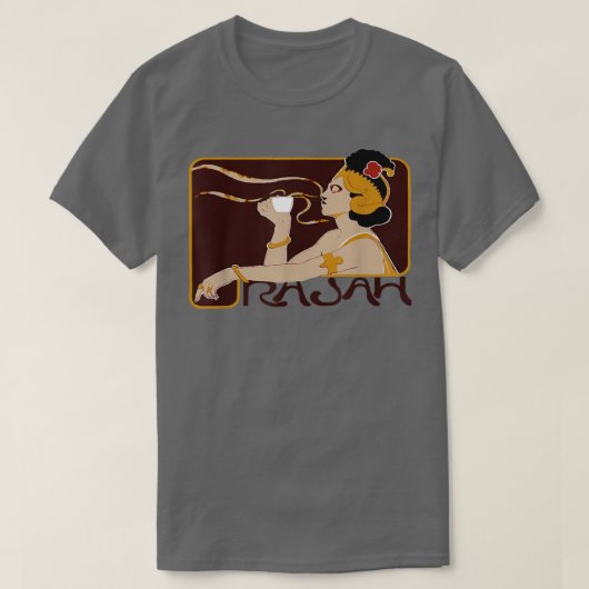 Kaffeetrinker Belgischer Jugendstil 1897 T-Shirt (Design vorne)
