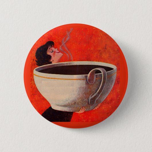 Kaffeetrinker Button (Vorderseite)
