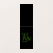 Kaffeetrinker für Coffein Liebhaber der Espresso Visitenkarten (Außenseite Aufgefaltet)