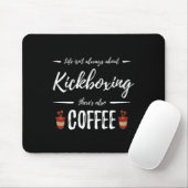 Kaffeetrinker Kickboxen Lustiges Kickboxer-Geschen Mousepad (Mit Mouse)