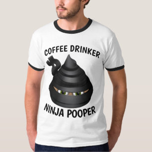 KAFFEETRINKER NINJA SCHEIßER SCHEIßE T-Shirts