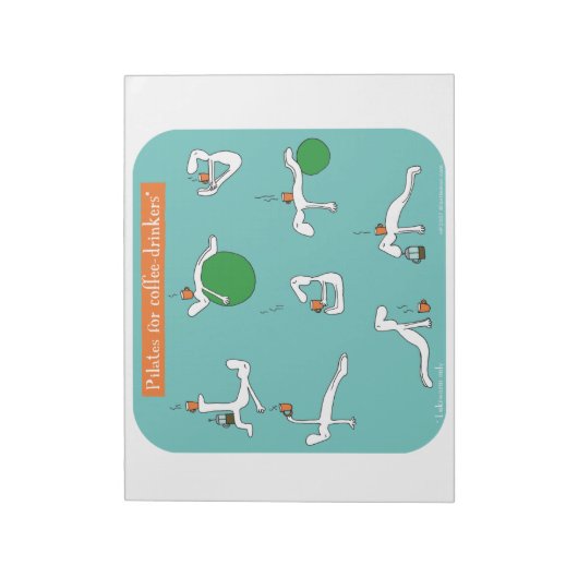 Kaffeetrinker Notizblock (Rotiert)