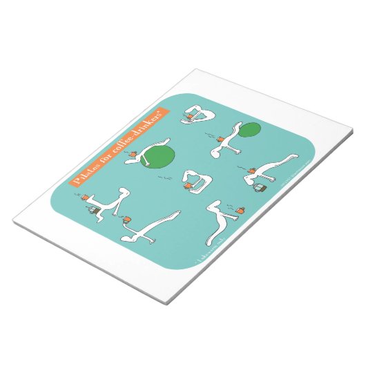 Kaffeetrinker Notizblock (angewinkelt)