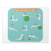 Kaffeetrinker Notizblock (Vorderseite)
