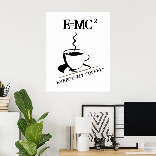 Kaffeetrinker Poster (Heimbüro)