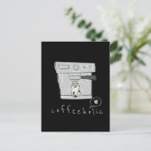 Kaffeetrinker postkarte (Stehend Vorderseite)