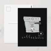 Kaffeetrinker postkarte (Vorne/Hinten)