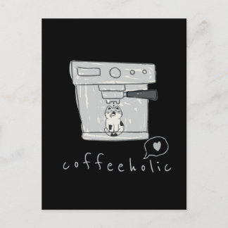 Kaffeetrinker  postkarte
