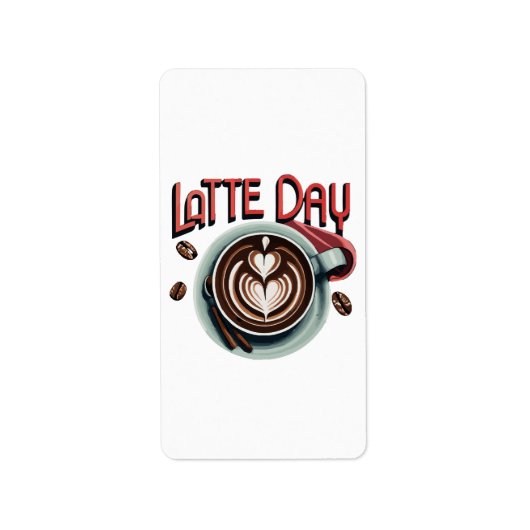 Kaffeetrinks Adressaufkleber (Vorne)