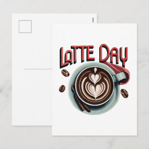 Kaffeetrinks Feiertagspostkarte