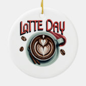Kaffeetrinks Keramik Ornament (Hinten)