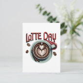 Kaffeetrinks Postkarte (Stehend Vorderseite)