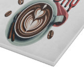 Kaffeetrinks Schneidebrett (Ecke)