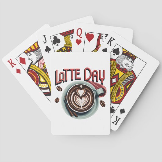 Kaffeetrinks Spielkarten (Rückseite)