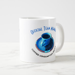 Kaffeetrinkteam Typografie  Cup und Saucer Jumbo-Tasse