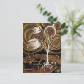 Kaffeetträume Postkarte (Stehend Vorderseite)