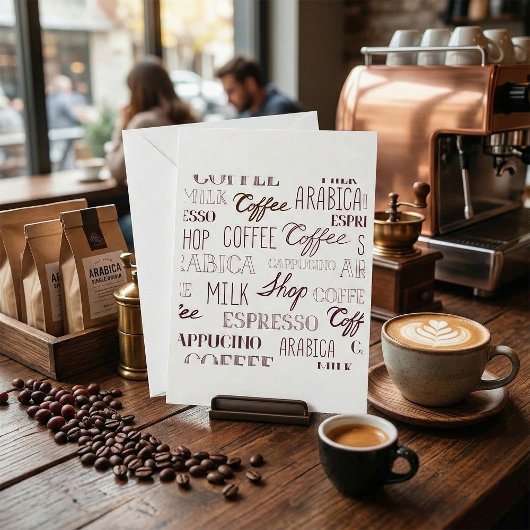 Kaffeetypen Einladung