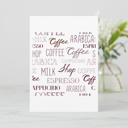 Kaffeetypen Einladung