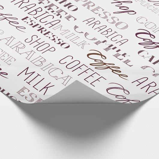 Kaffeetypen Geschenkpapier