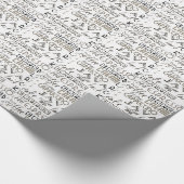 Kaffeetyppografie Geschenkpapier (Ecke)