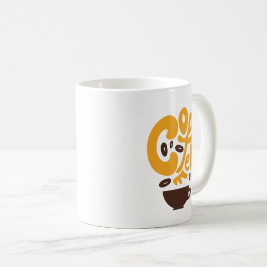 Kaffeetyppografie Kaffeetasse (VorderseiteRechts)