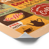 Kaffeetyppografie Poster (Ecke)