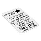 Kaffeeüberlebenszeit Motivierend Magnet (Rechte Seite)