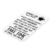 Kaffeeüberlebenszeit Motivierend Magnet (Linke Seite)