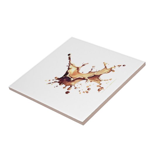 Kaffeeverguss Fliese (Seite)