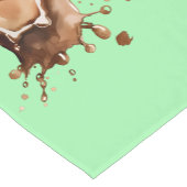 Kaffeeverguss Kurzer Tischläufer (Ecke)