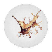 Kaffeeverguss Schneidebrett (Vorderseite)