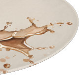 Kaffeeverguss Schneidebrett (Ecke)