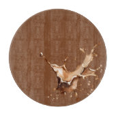 Kaffeeverguss Schneidebrett (Vorderseite)
