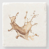 Kaffeeverguss Steinuntersetzer (Vorderseite)