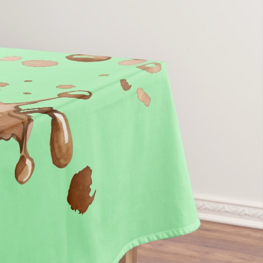 Kaffeeverguss Tischdecke (Beispiel)