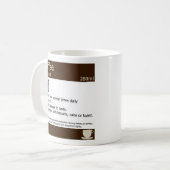 Kaffeeverordnung, medizinische Tasse (Vorderseite Links)