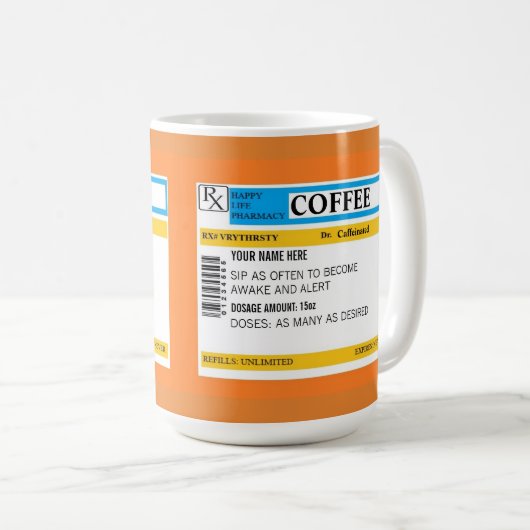 Kaffeeverordnungs-Tasse Kaffeetasse (VorderseiteRechts)