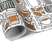 Kaffeeverpackungspapier, Espresso-Geschenkverpacku Geschenkpapier (Rolleneckpunkt)