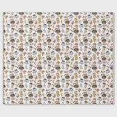 Kaffeeverpackungspapier Geschenkpapier (Flach)