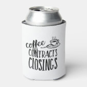 Kaffeeverträge schließen echter Anwesen-Agent Dosenkühler (Kanne Vorderseite)