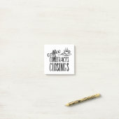 Kaffeeverträge schließen echter Anwesen-Agent Post-it Klebezettel (Auf Schreibtisch)