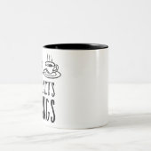 Kaffeeverträge schließen echter Anwesen-Agent Zweifarbige Tasse (Mittel)